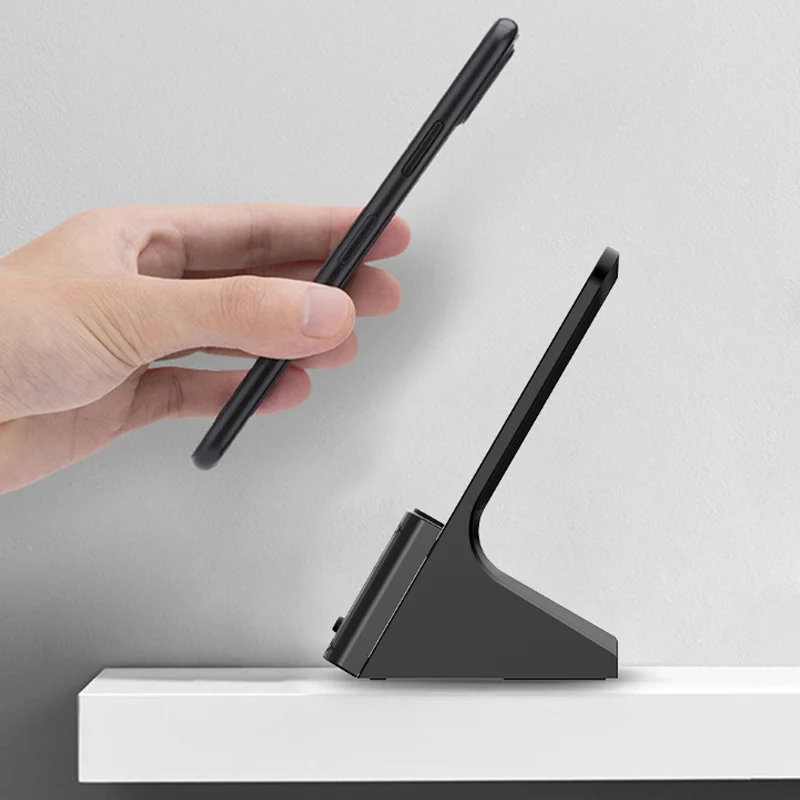 

Wireless Charger Alarm Clock Desktop Bedside Fast Wireless Charging For IPhone 11 12 Pro Max For Note 10 S10 S20 Phone Charger
