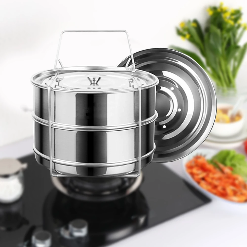 2 Слоя Кухня Еда выпечки с крышками кухонная посуда инструмент нержавеющая сталь