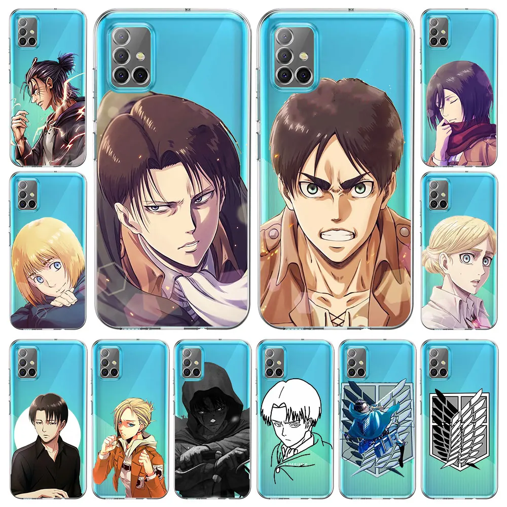 

Attack on Titan A12 Phone Case For Samsung Galaxy A51 A71 A21S A11 A31 A41 A52 A32 A22 A13 A01 A03s A72 Shingeki No Kyojin Cover