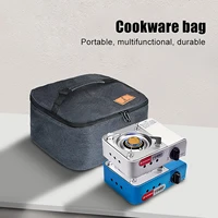 camping cookware bag waterproof portable pot stove storage bags for gas tank outdoor organizer picnic tableware bag outdoor