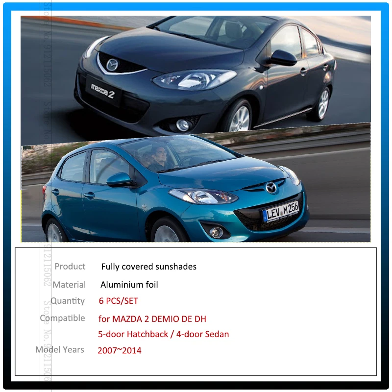 Солнцезащитные козырьки для Mazda 2 Demio DE DH 2007 2008 2009 2010 2011 2012 2013 2014