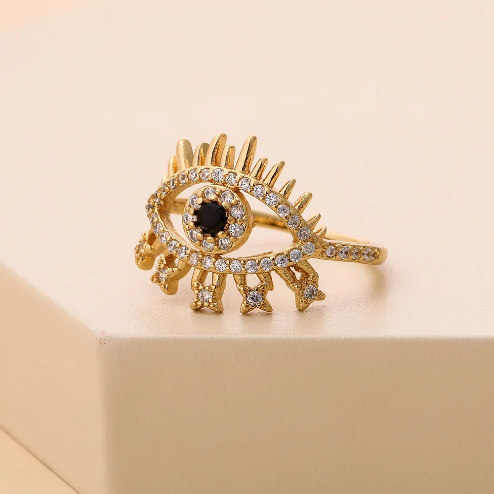 

Evil Eye Copper Ring For Women Girls