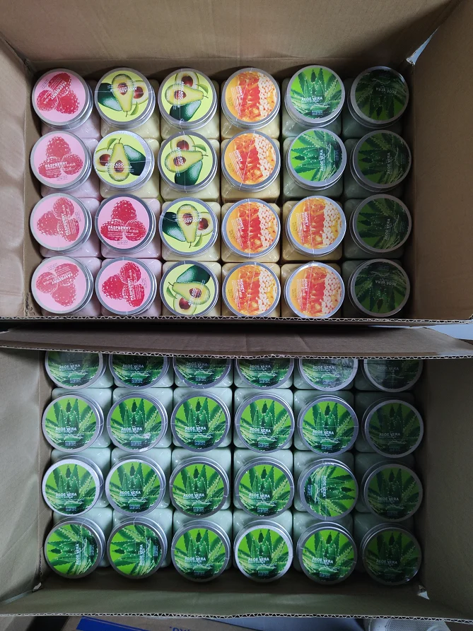 

Dropship 350ML Organic Fruit Strawberry Papaya Charcoal Lavender Exfolianting Whitening Moisturizing Face and Body Scrub