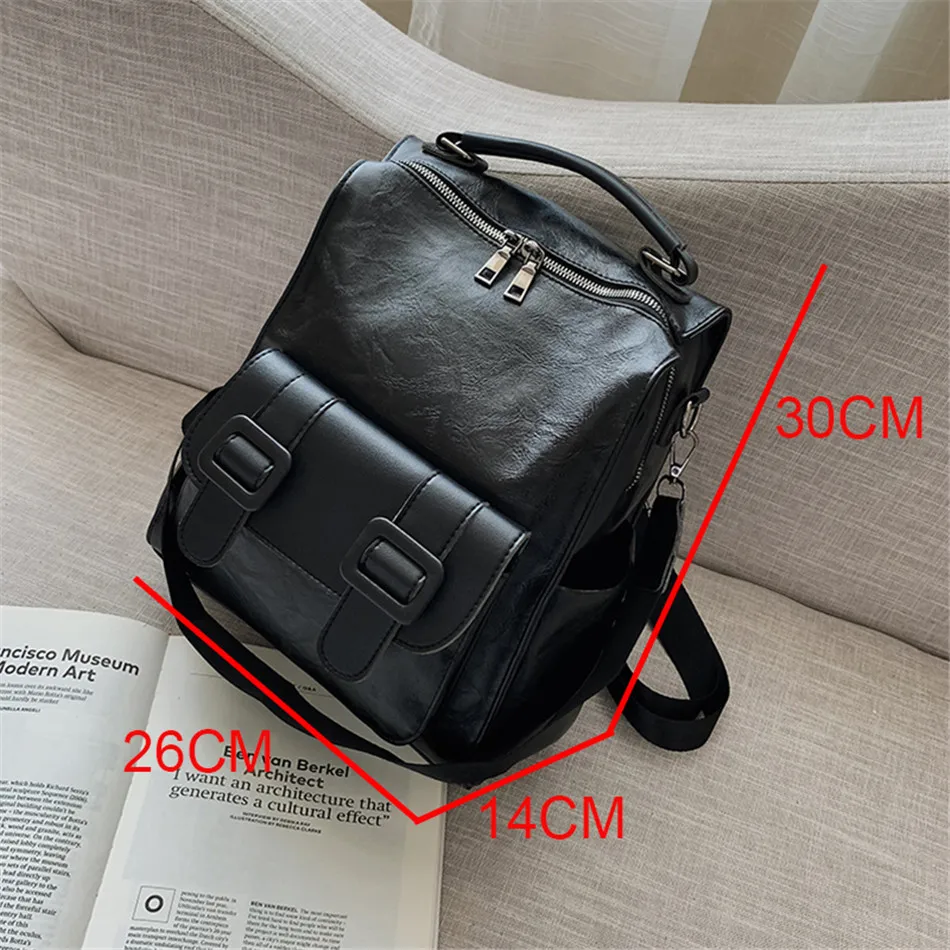 Вместительный женский рюкзак из искусственной кожи модные ранцы для школы и