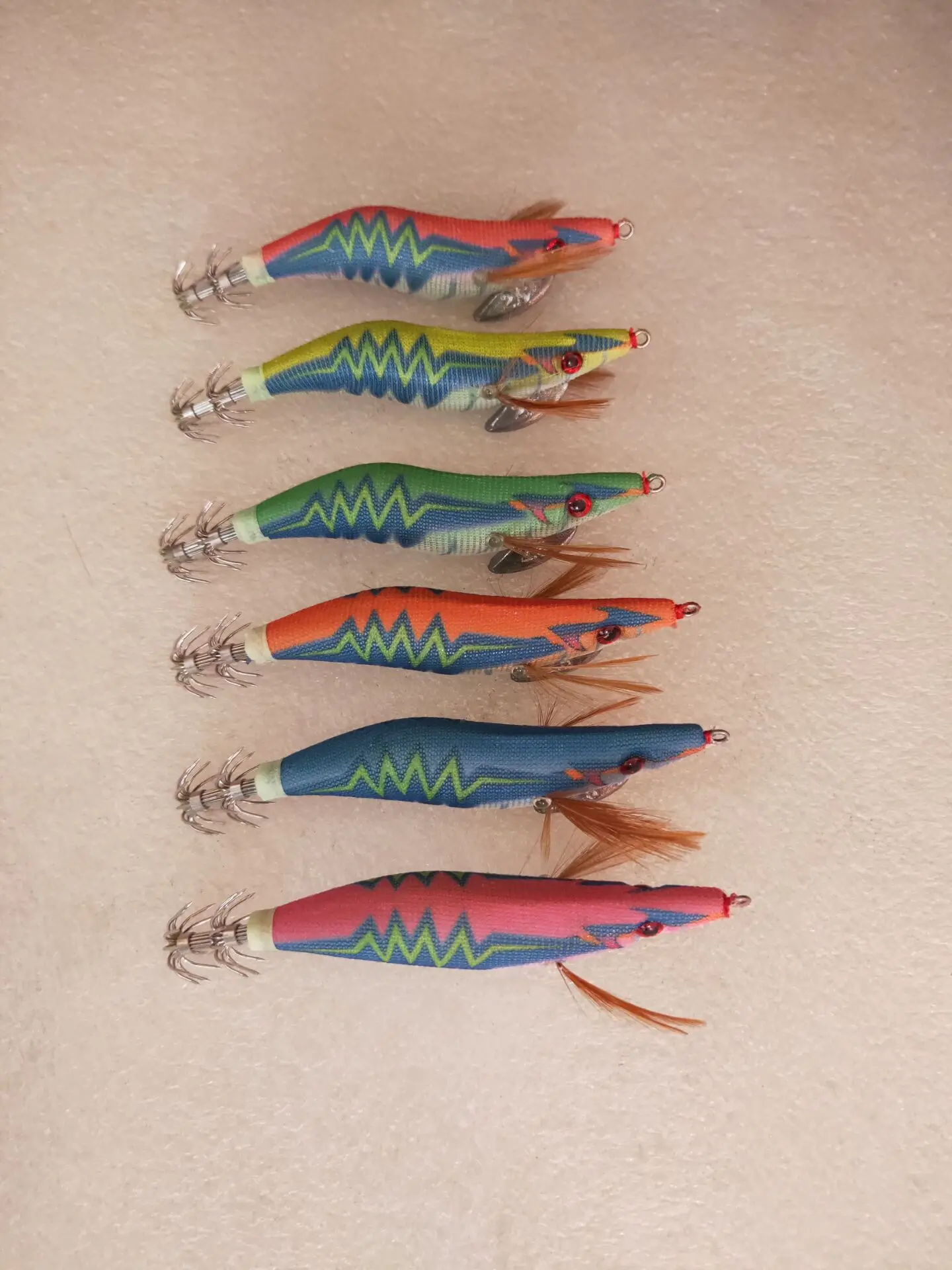 18 шт. приманки для кальмара Размер 2 5 #10 см 12 г крючок приманка рыбалки