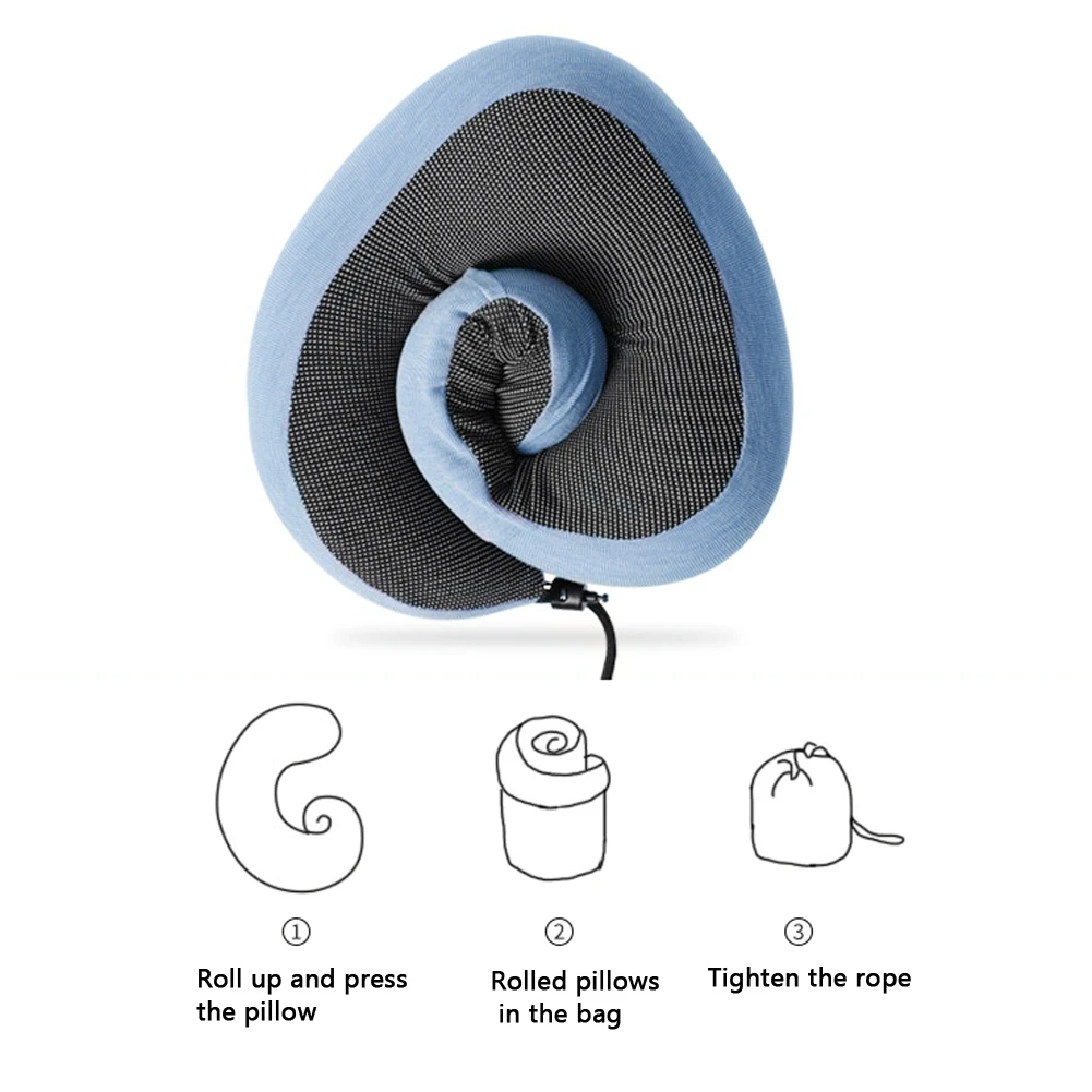 1x U Shaped Memory Foam Neck Pillows Almohada De Viaje Rebound Space Travel Cushion Cervical Healthcare Bedding Travesseiro | Дом и сад
