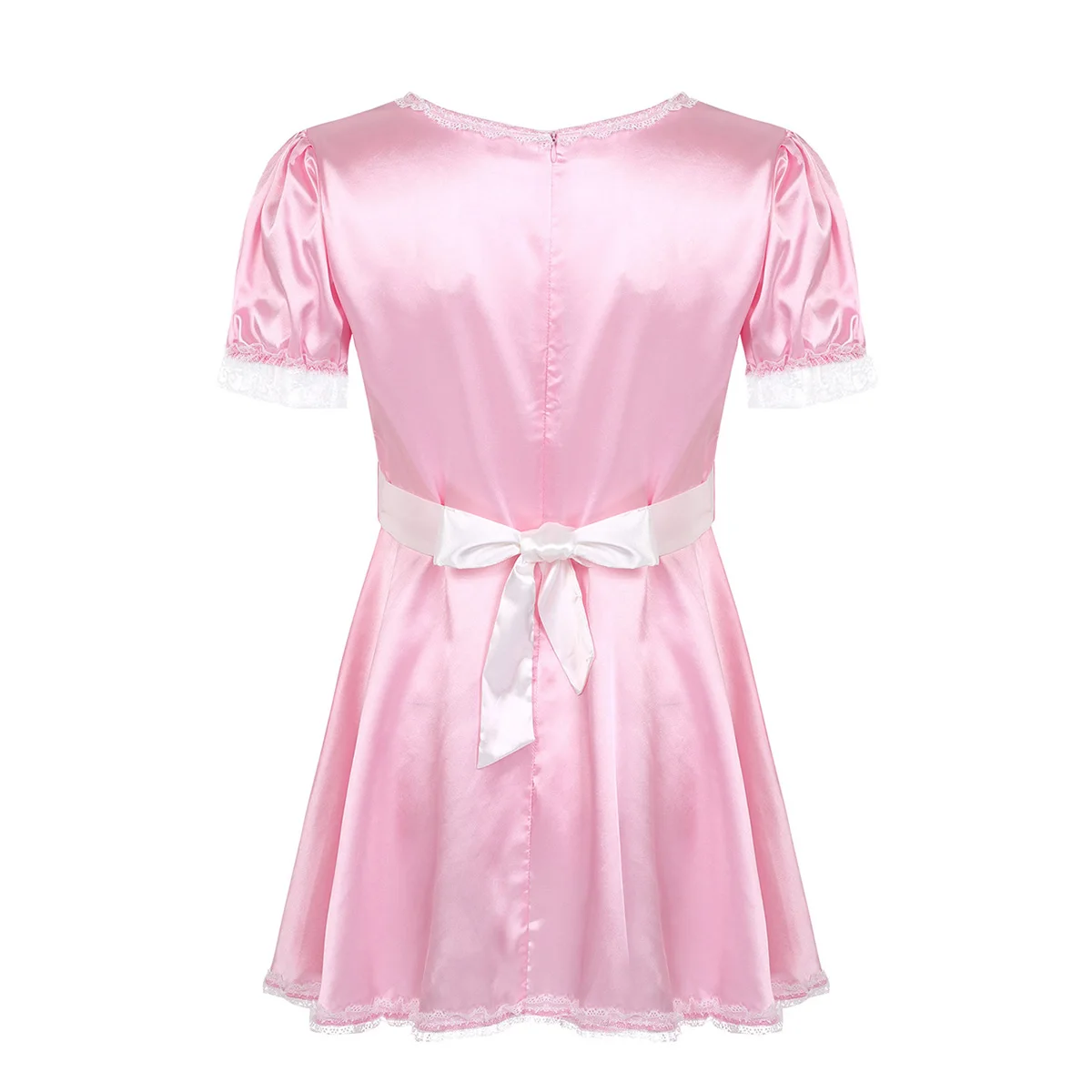 Платье iiniim для мужчин взрослых вечеринок геев с кружевной каймой шелковое