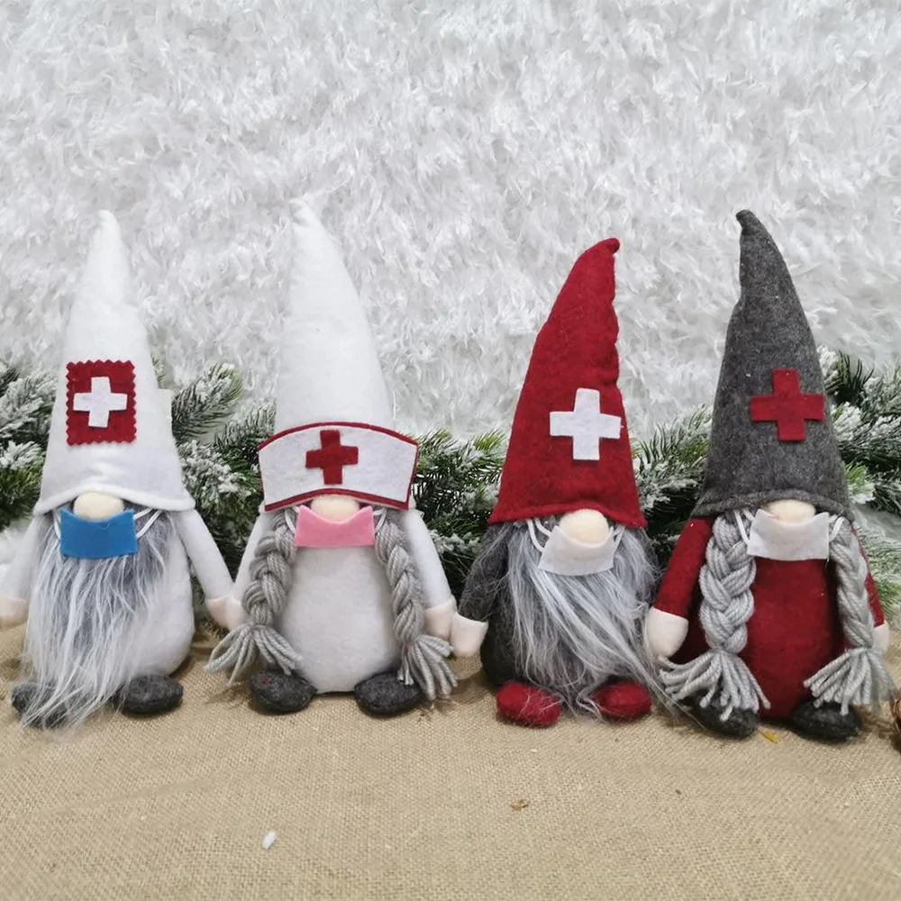 

2022 Christmas Decorations Santa Faceless Ornaments Christmas Figurines 1pcs