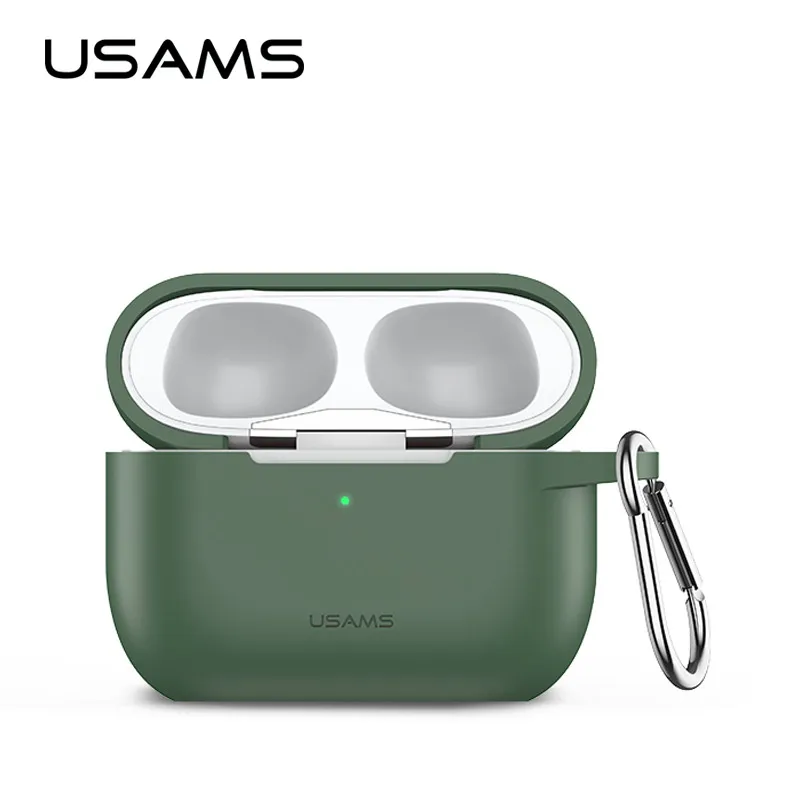 Мягкий силиконовый чехол USAMS для Air Pods Pro противоударный защитный наушников
