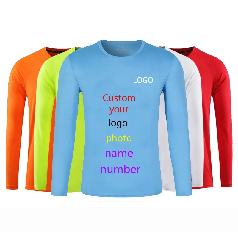 

Long Sleeve ShirtsDesign Brand Logo Custom Men DIY Sport T shirt Short sleeve Casual T-shirt tops Tee Running Tranning Shirts