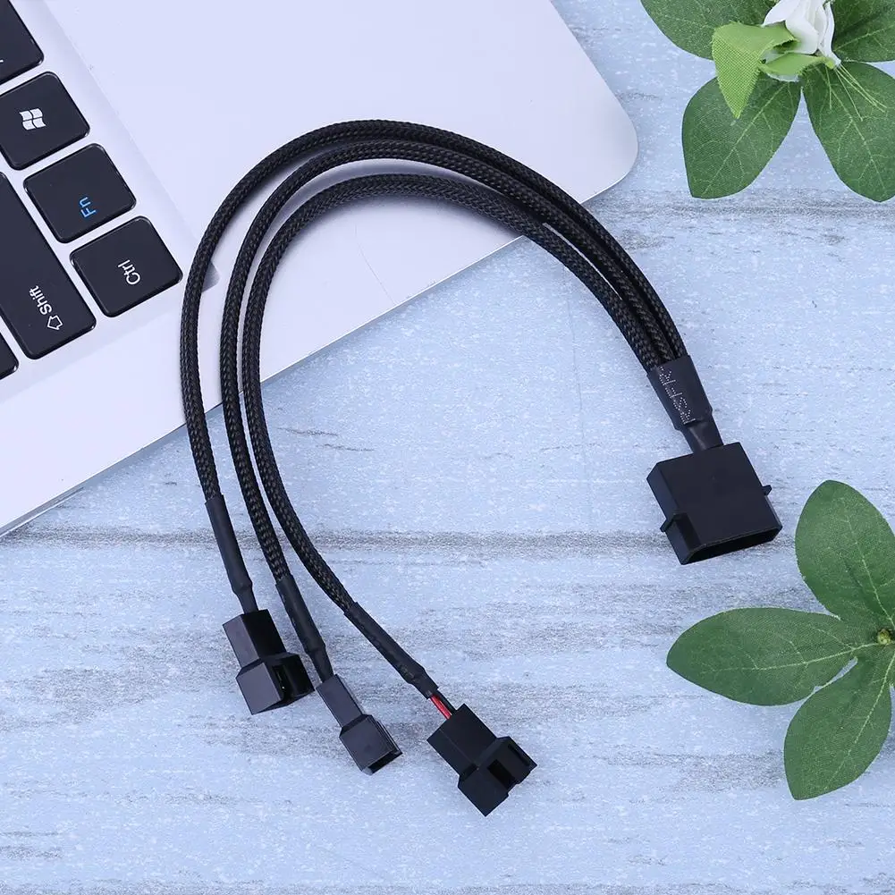 4pin IDE Molex до 3-Порты и разъёмы 3Pin/4Pin кулер вентилятор охлаждения кабель питания