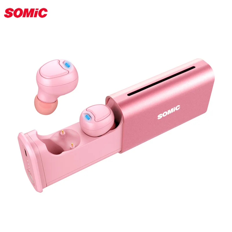 Somic W20 Bluetooth 5 0 наушники Беспроводной 6D стерео хэндс фри набор спортивные