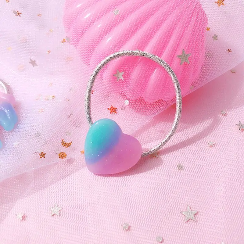 Японская Милая веревка для волос девочек необычный градиентный держатель