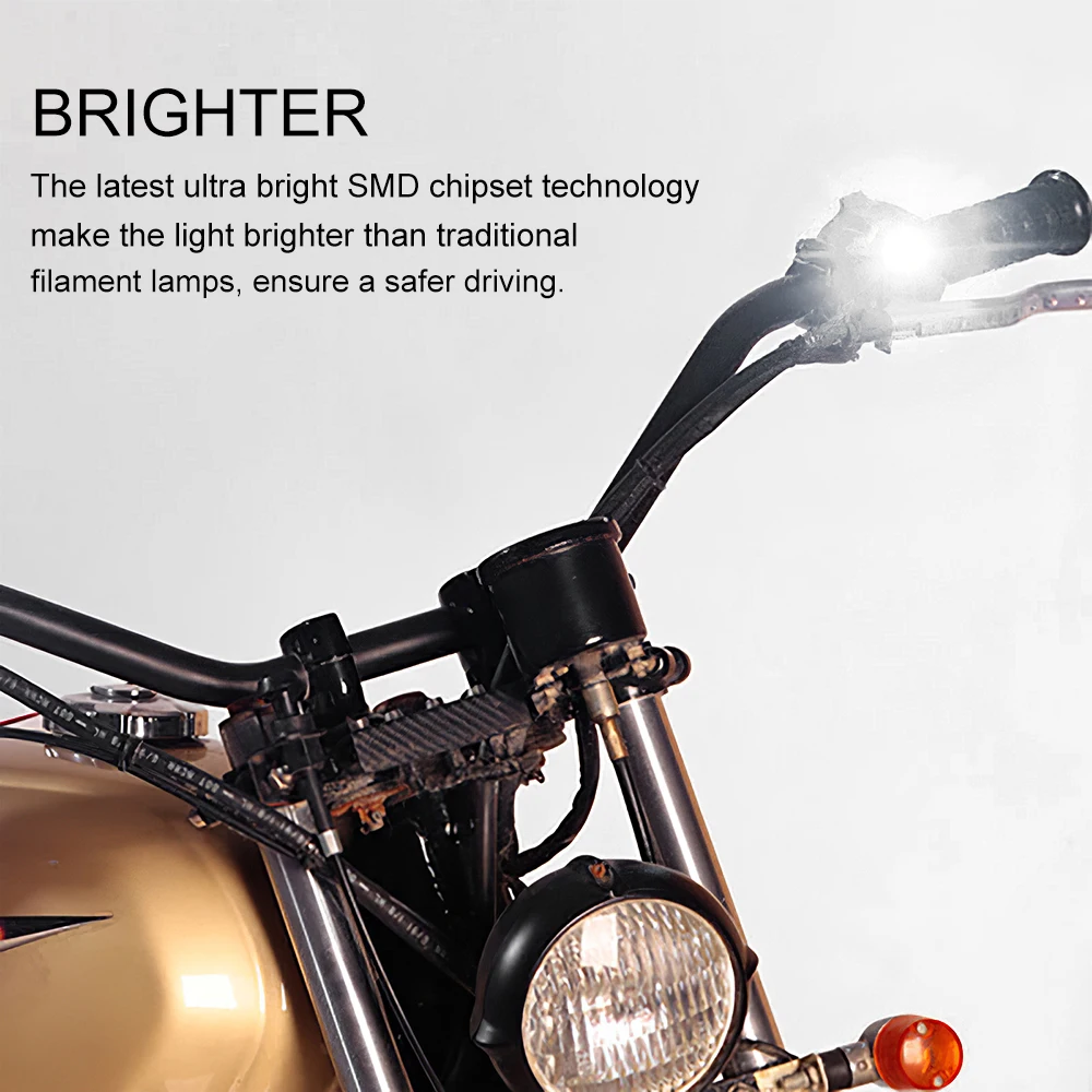 

Eagle Eye LED Reverse Backup Light DRL Daytime Running Signal Bulb Fog Lamp For Motorcycle White 12V