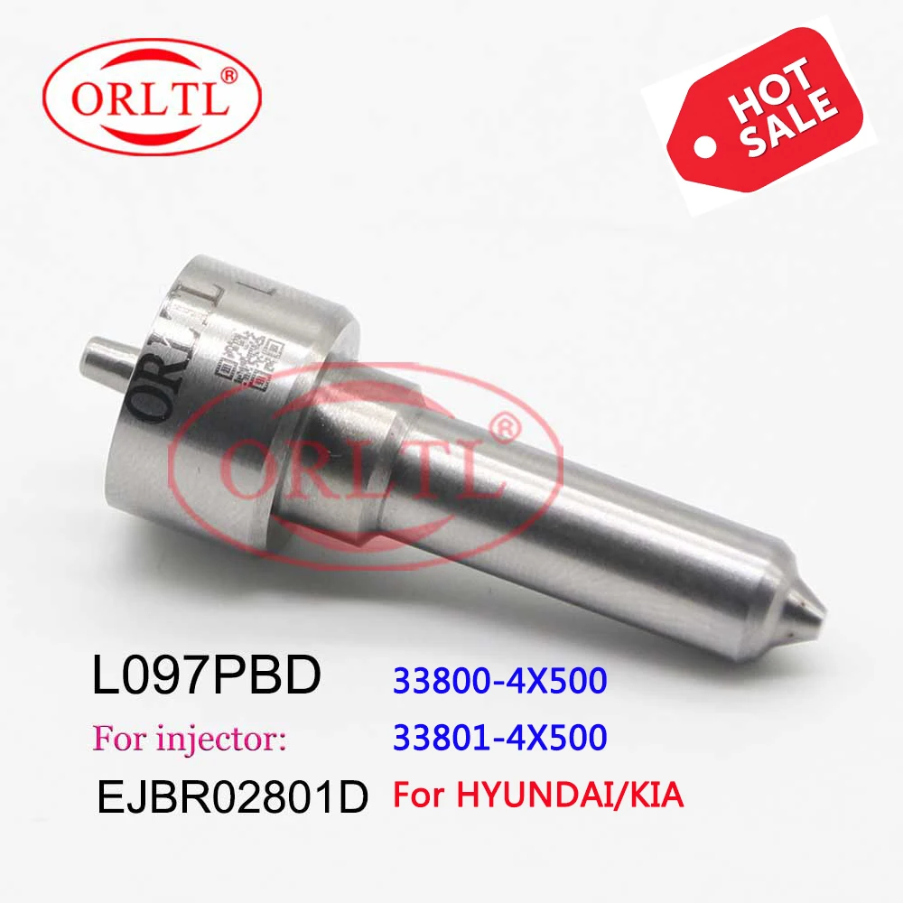 

ORLTL 4 pieces L 097 PBD Diesel Injector Nozzle L097PBD L097PRD for EJBR03601D EJBR01901Z EJBR02301Z 33800-4X500 EJBR02801D
