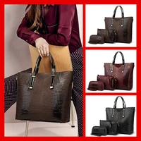 handbags for women shoulder bag 3 pcs large capacity designer luxury 2021 pu leather shoulder bag handbag
