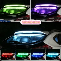 car rear glass window atmosphere light kit app music voice control driving brake auto interior led decoration warning lamps