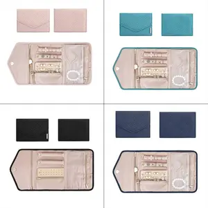 Складной чехол для украшений дорожный органайзер для бижутерии Roll для путешествий, серьгикольцабриллиантыожерельяБраслетыброши