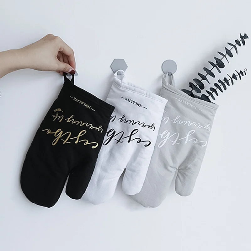 Креативные перчатки для духовки из хлопка микроволновой печи термостойкие