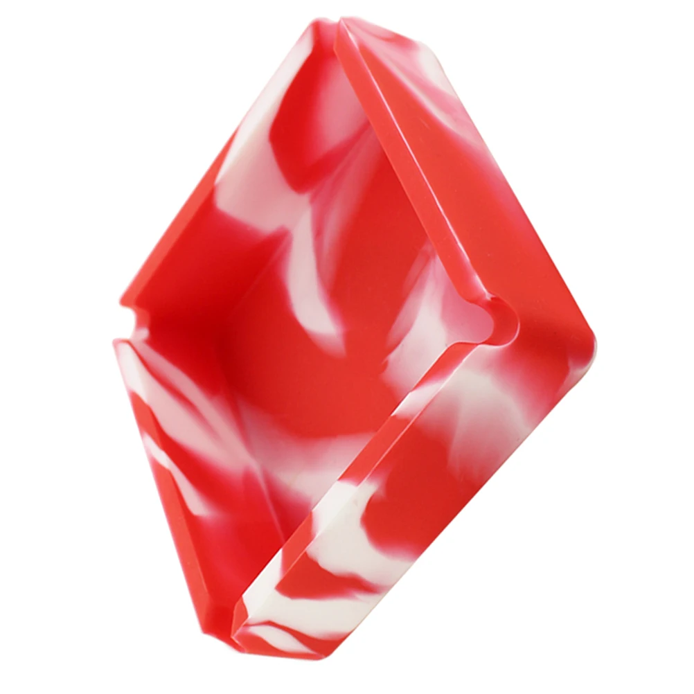 Квадратная силиконовая пепельница мягкая небьющаяся термостойкая для сигар