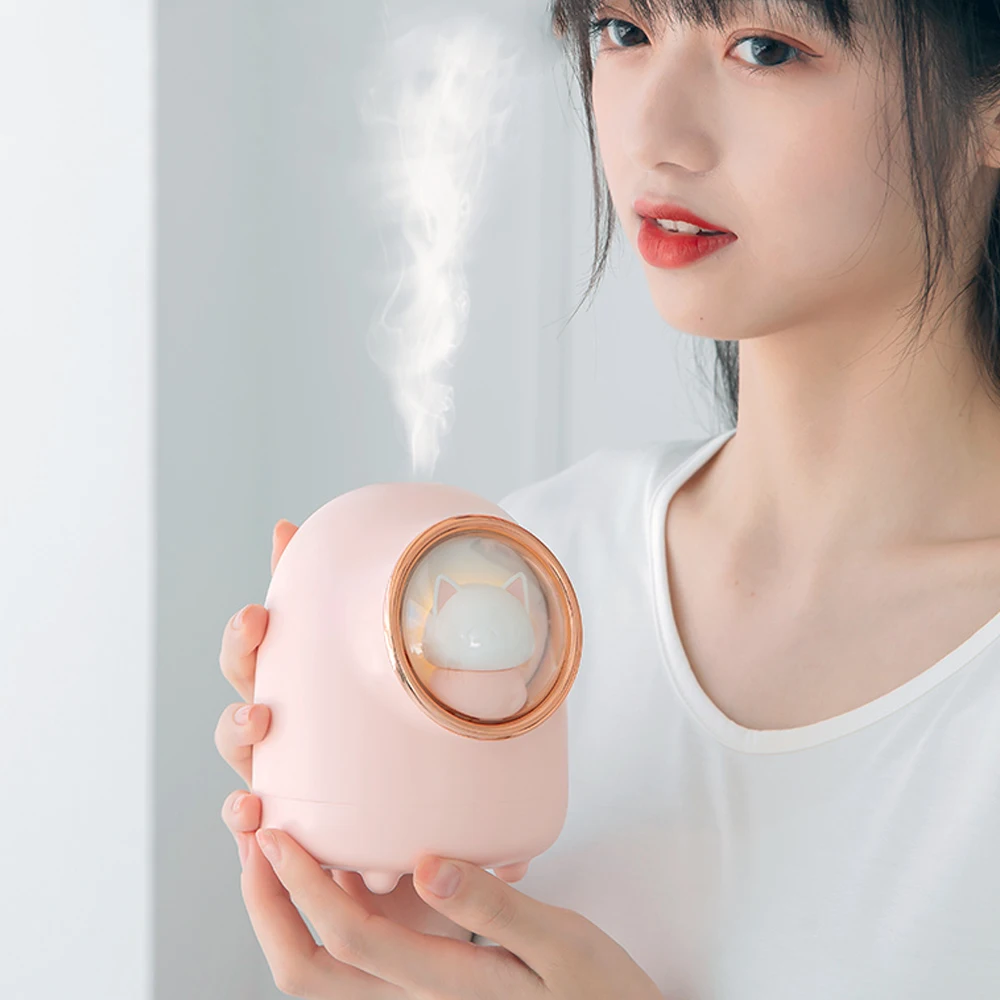 

M08 Space 350ml Air Humidifier Bulit-in Battery Version Diffuser Air Humidifier With LED Lights Mist Maker Home Air Purifier