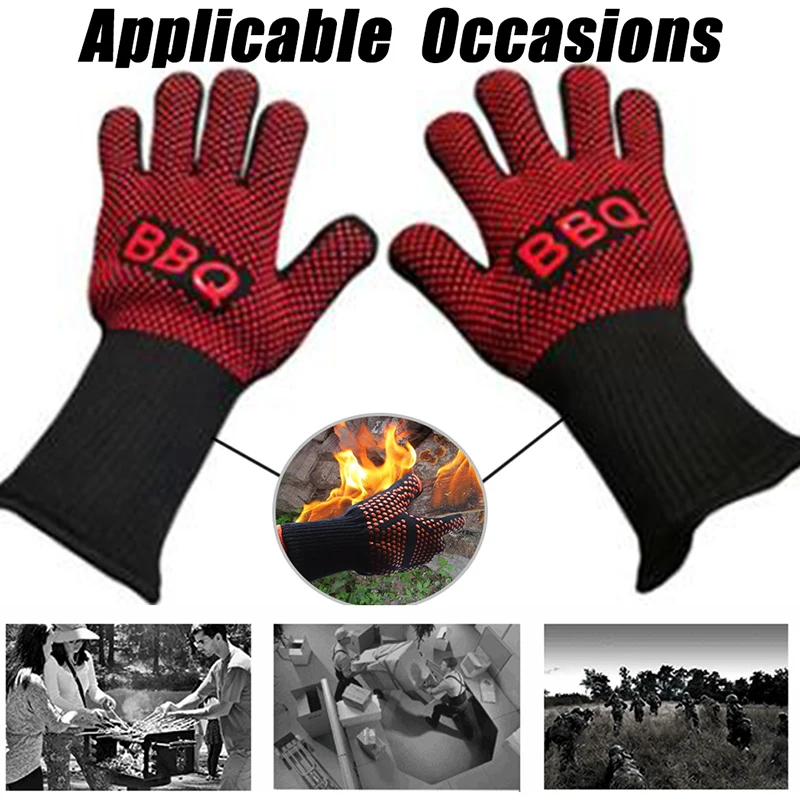 1 пара термостойких перчаток толстые силиконовые перчатки для приготовления