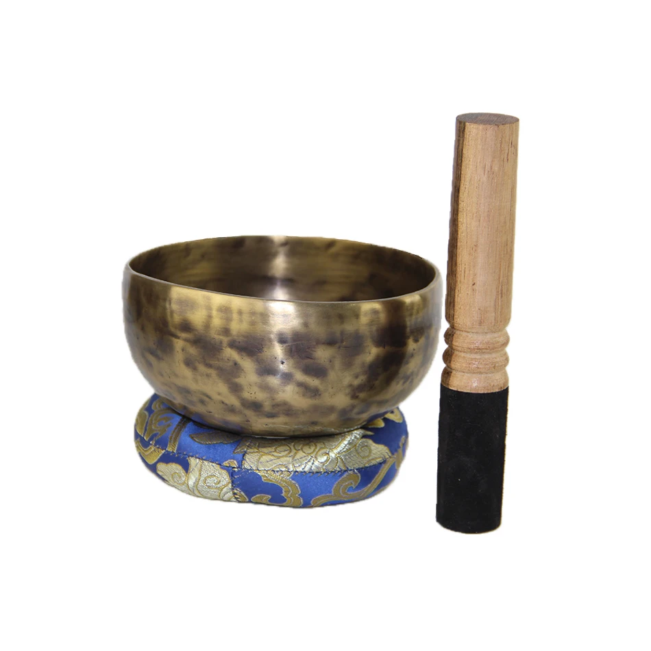 Античные поющие чаши античный дизайн с двойной поверхностью молоток и Йога