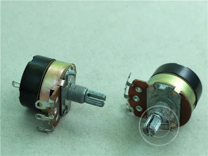 138-tipo com Potenciômetro do Interruptor 15mm do Punho Pces Comprimento Eixo Serrilhado 8 B500k –