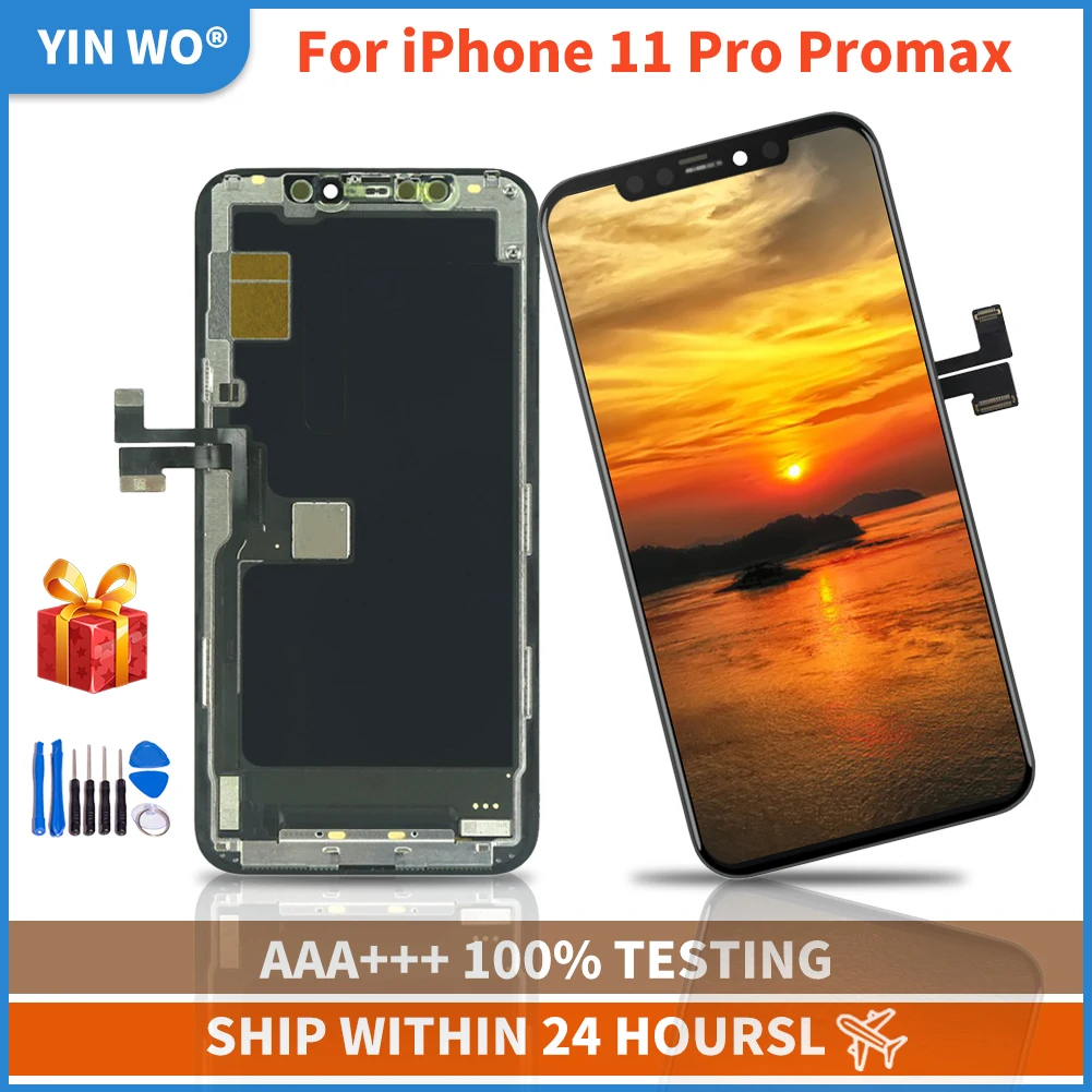

AAA +++ Оригинальный ЖК-дисплей для iPhone 11 Pro ProMax с 3D сенсорным экраном для мобильных телефонов, ЖК-экраны для замены iPhone11 Pro 11Pro