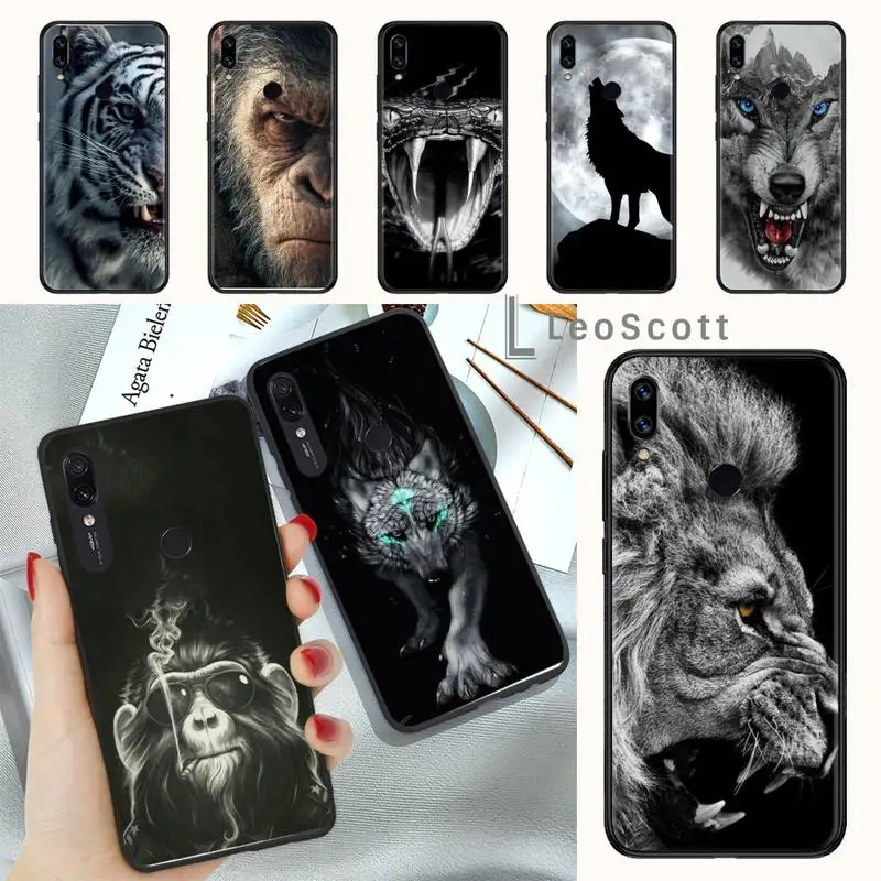 

Orangutan lion tiger Phone Case For Xiaomi mi Redmi note 7 8t 9 9t 9s 8 10 10t 11 pro lite K20 max 3