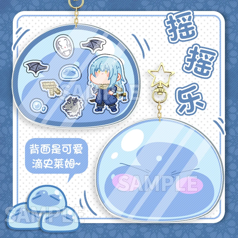 

Regarding Reincarnated To Slime Rimuru Tempest 8cm Cosplay PVC Figure Pendant Keychain Figure Kids Toy