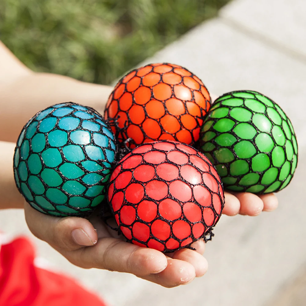 

1PC Fidget Toy Clear Stress Balls Colorful Ball Autism Mood Squeeze Relief Healthy Toy Funny Gadget Vent Toy Children Gift