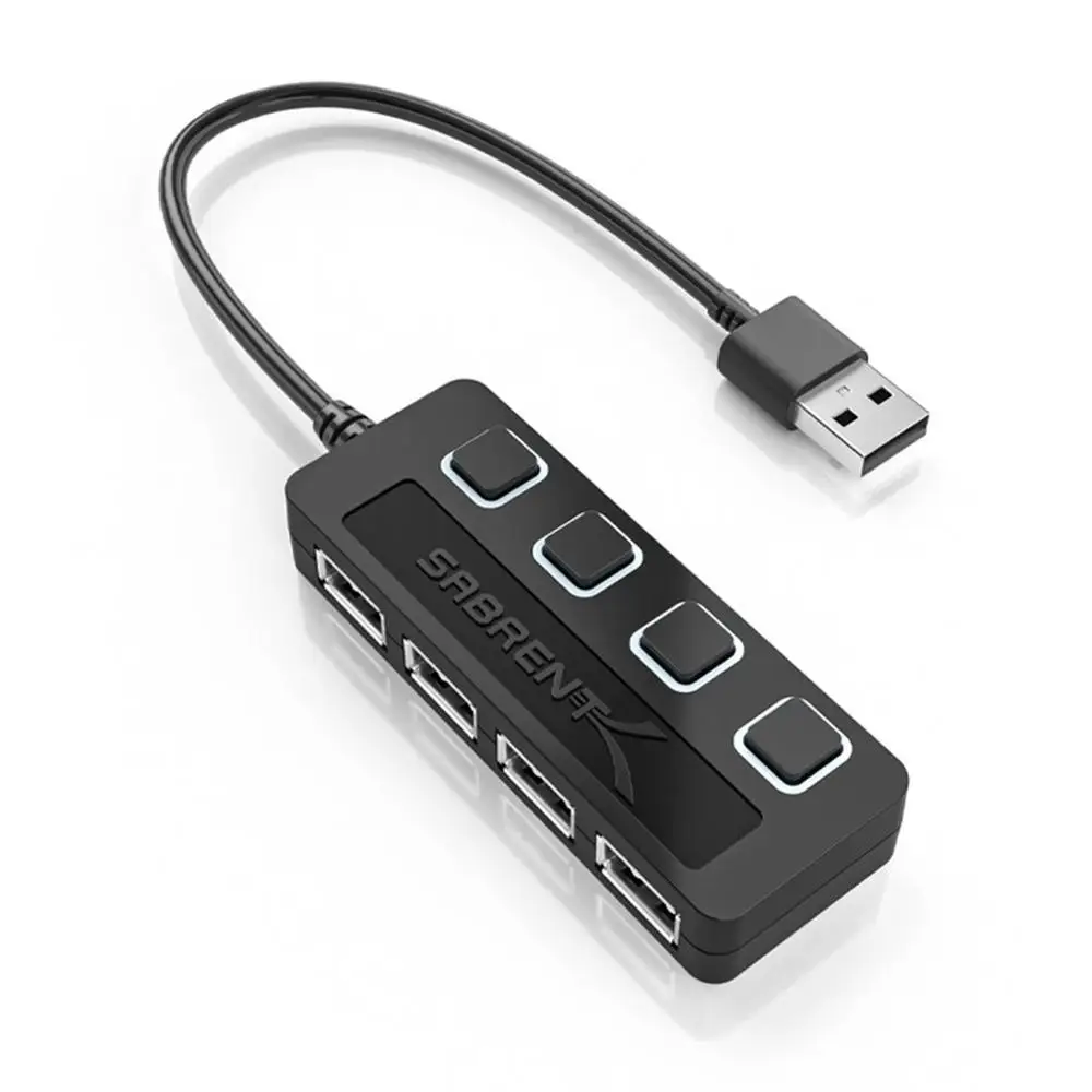 

Usb-хаб 2,0 высокая скорость 4 порта все в одном для ПК Windows Macbook компьютера аксессуары Ультра-тонкий светодиодный выключатель питания USB 2,0 спли...