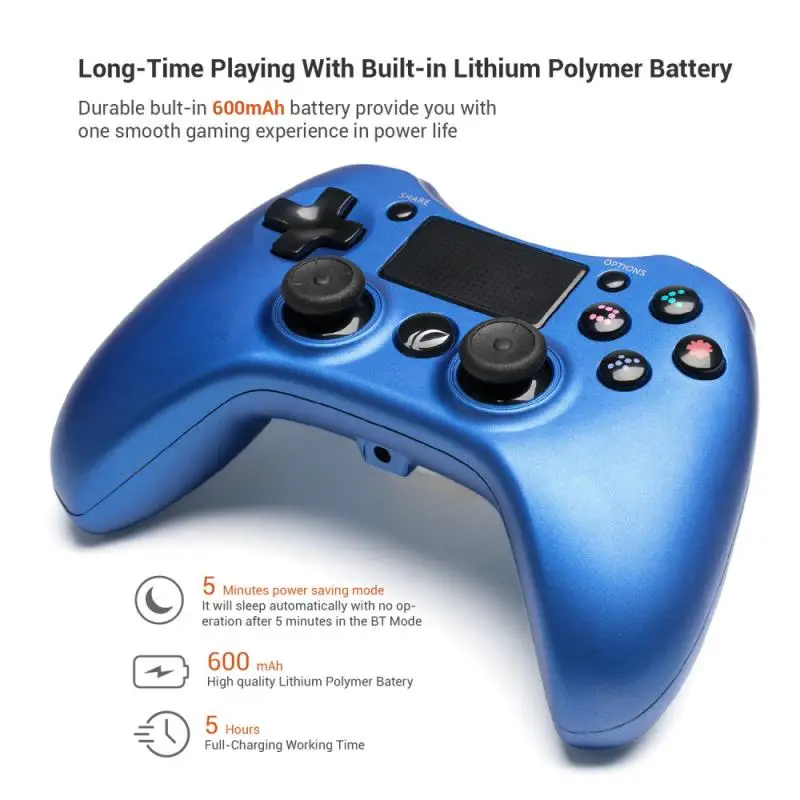 

For PS4 Controller Bluetooth-compatible Vibration Gamepad For Playstation 4 Detroit Wireless Joystick For PS4 Games Console