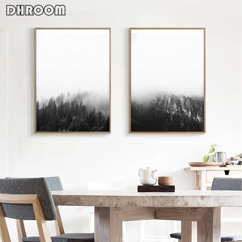 Современный пейзаж настенное искусство минималистичный холст плакат Настенная