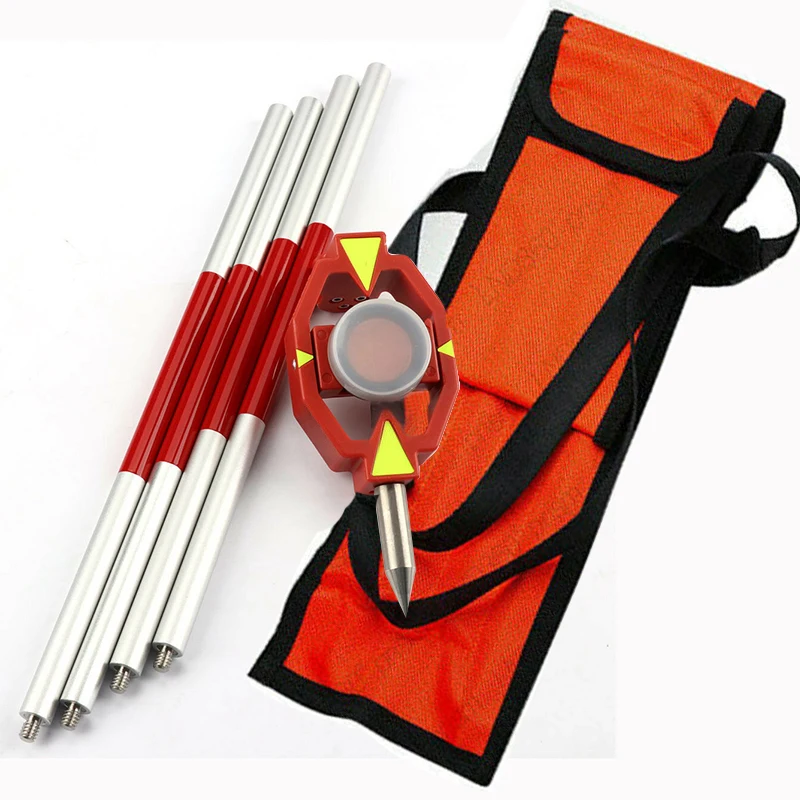 Новинка с 4 полюсами алюминиевый сплав мини-призма для общей станции Leica + 17 5 мм -