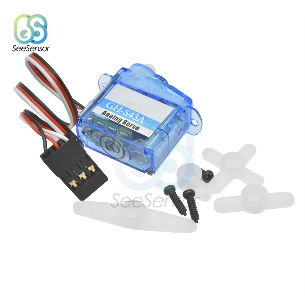 Mini GH 4 3g Micro Analog Servo S43A для радиоуправляемого самолета вертолета|Двигатель