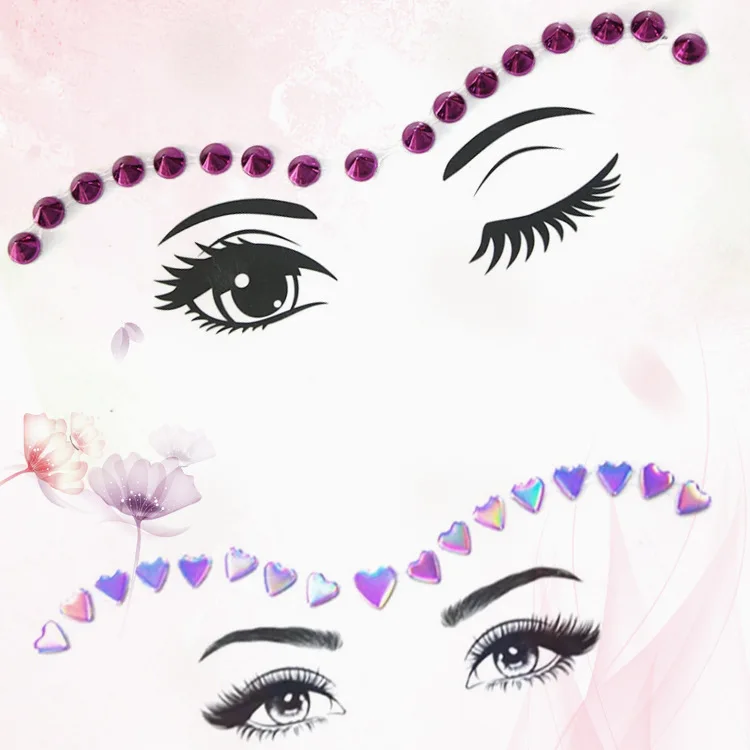 Уход за кожей лица Стикеры драгоценных камней плоская задняя часть наклейки со