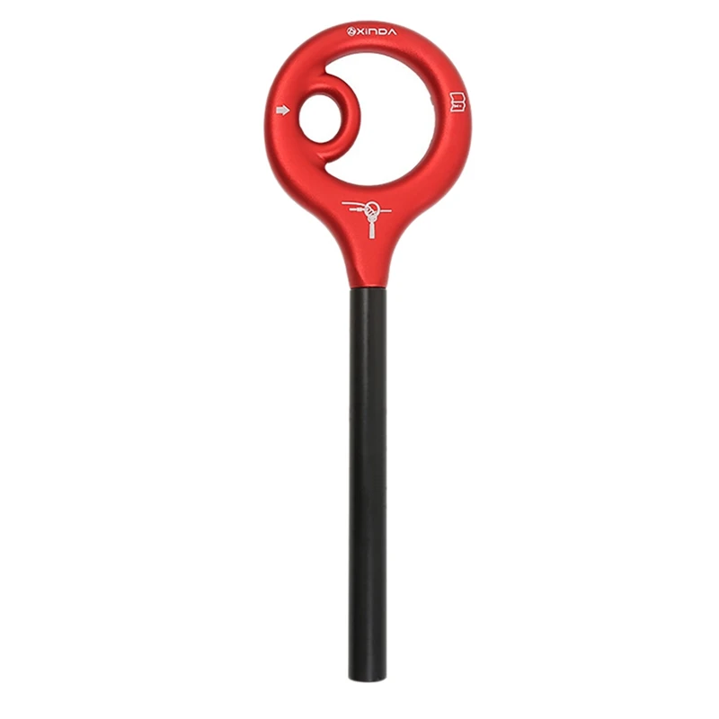 

XINDA скалолазание 9-кольцевой спуск 150 кг скалолазание кабель Спуск устройство алюминиевый спуск