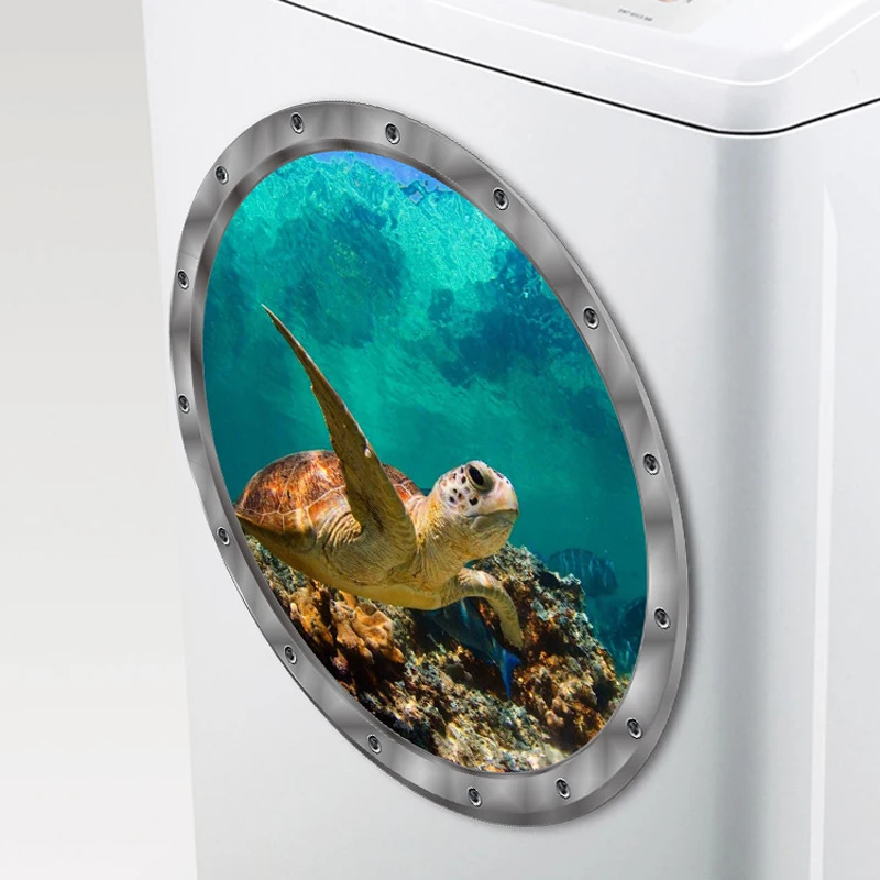 1 шт. Deep Sea beauty морская черепаха Наклейка на стену s стикер для туалета наклейка