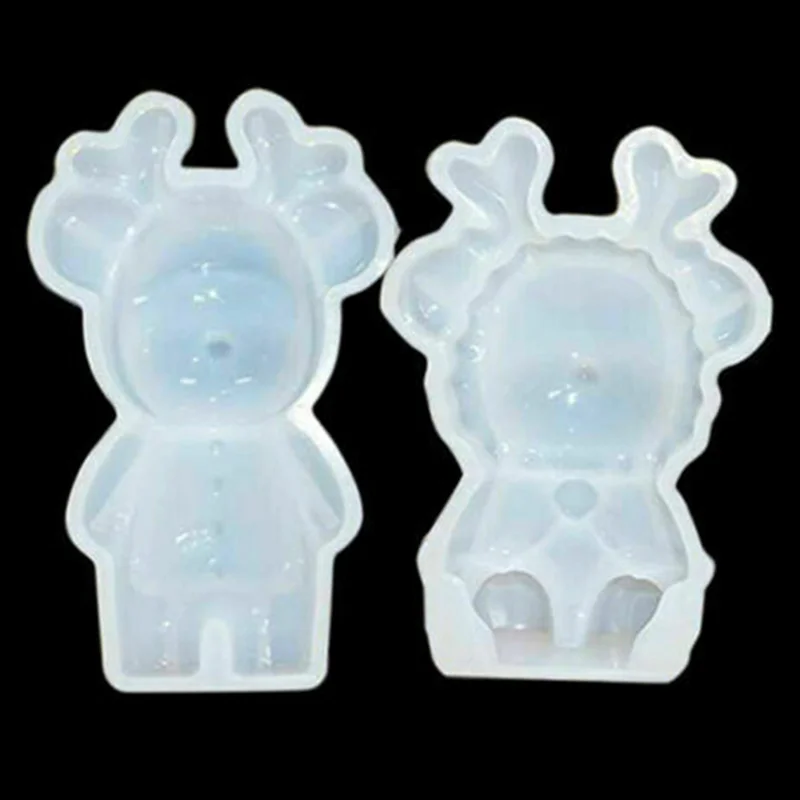 Рождественская силиконовая 3D форма сделай сам для ювелирных изделий эпоксидной