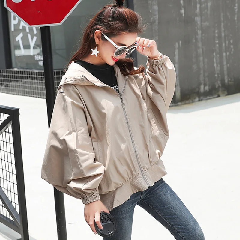 Женская короткая куртка с капюшоном Fitaylor Повседневная Свободная бейсбольная