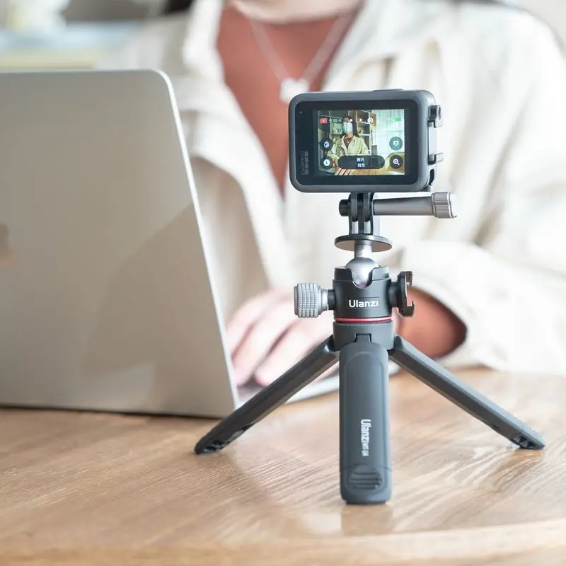 

Ulanzi u-130 Action Camera Ballhead With Cold Shoe camera Shooting And Vlog Supporting Horizontal Vertical Adjustment for Gopro