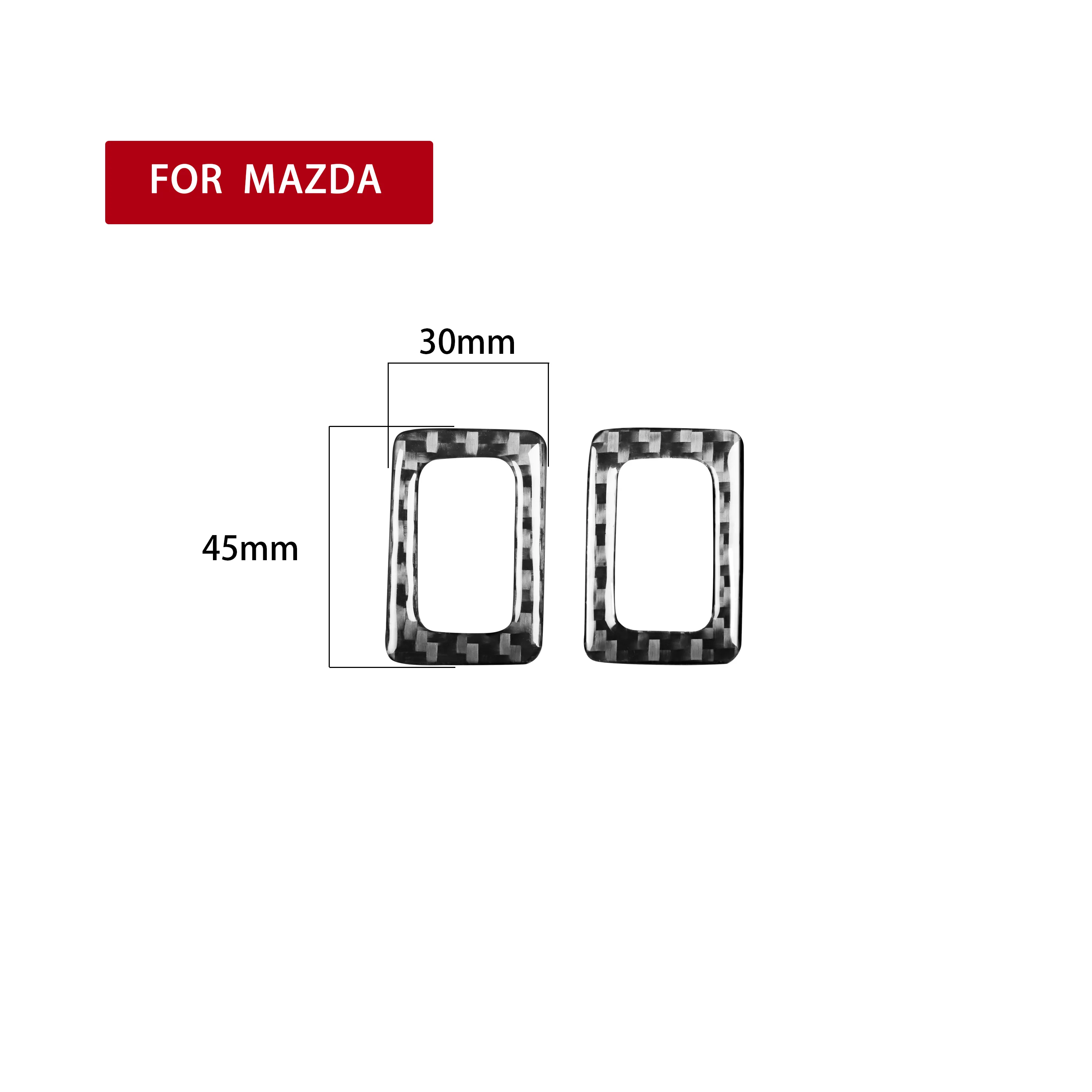 

For Mazda RX-8 2004-2008 Carbon Fiber Trim Sticker Interior Seat Heating Key Box Decoration Panel Car Accessories