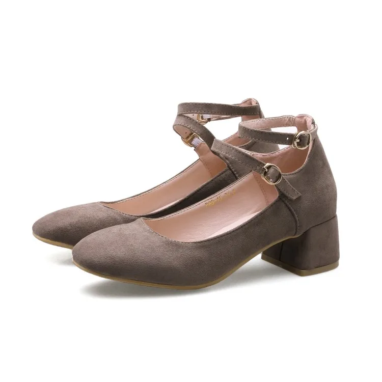 

Plus Size Sweet personality coarse single shoes ladies high heels women shoes woman pumps