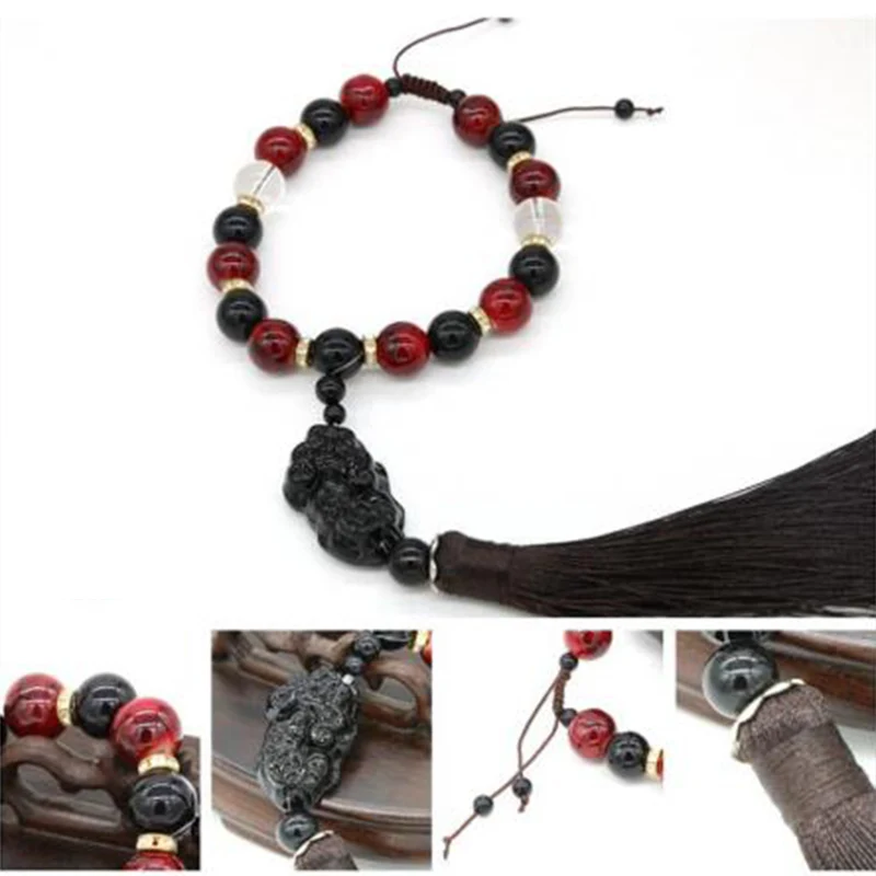 Украшения для автомобиля Будда бусины с храбрыми войсками интерьер зеркало