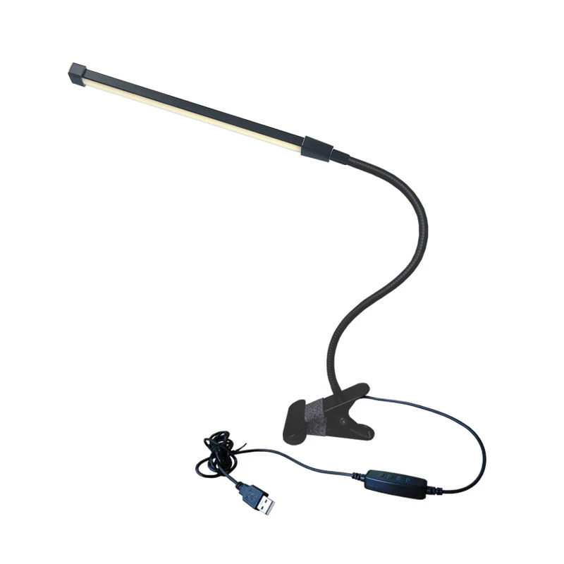 

80 LED 8W Long Arm Table Lamps LED Desk Read Lamp Office Table Eye Protection Light USB Powered Foldable Dimmer 10 Levels Clamp