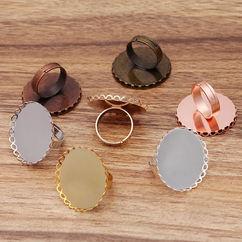 Пустые Настройки колец 25 мм 30 круглые фотокольца Металлические Регулируемые