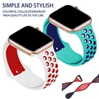 Силиконовый ремешок для Apple Watch band 44 мм 40 мм iWatch 38 мм 42 мм Smartwatch ремешок для часов Браслет Apple Watch 6 SE 5 4 3 Аксессуары