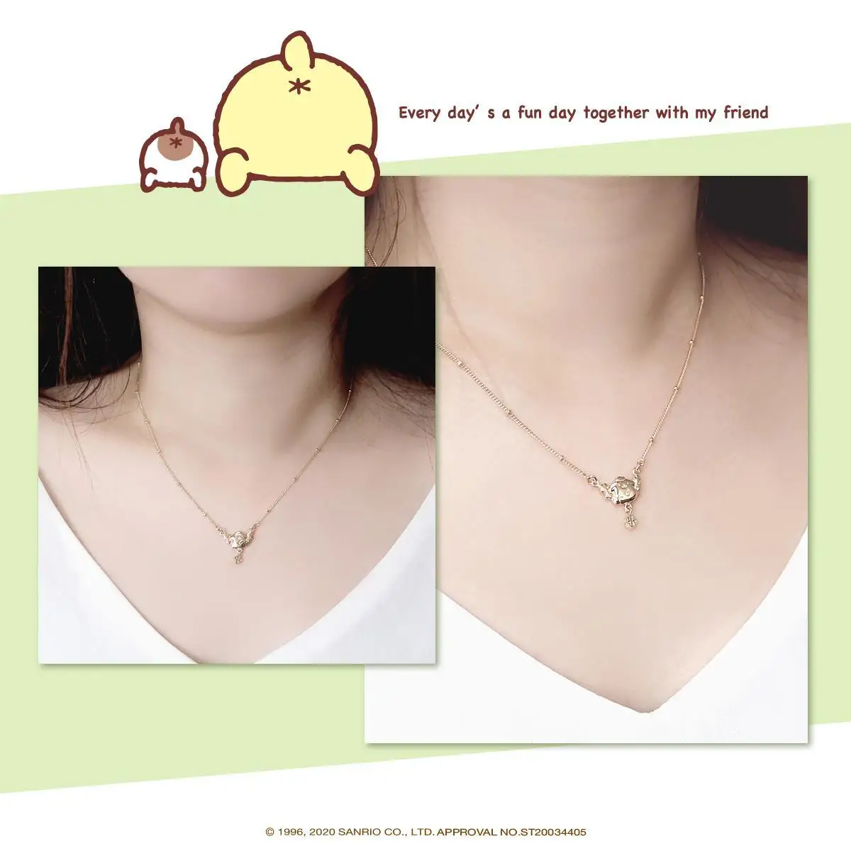 

Pom Pom Purin Fresh Pastoral 925 Sterling Silver Necklace